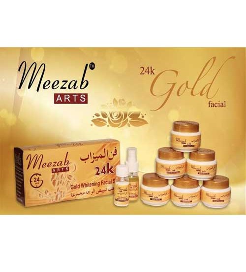 Meezab Arts 24k Gold Whitening Facial Kit 